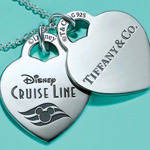 Tiffany & Co Disney Cruise Line Double Heart Pendant, limited edition